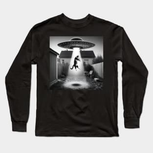 Cosmic Cat Abduction Long Sleeve T-Shirt